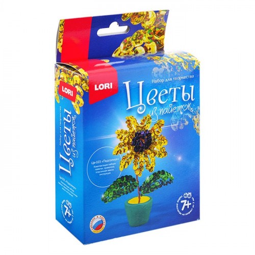 Цветы из пайеток 