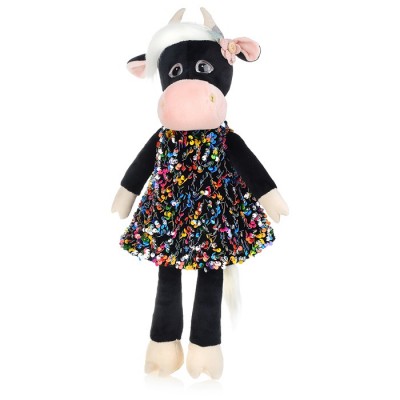 Коровка Даша в цветном платье, 23см