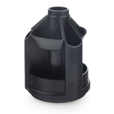 Подставка настольная пластиковая вращающаяся Mini Desk, черный