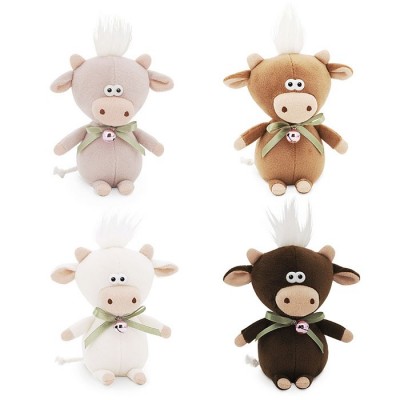 Бычок Гаврюша с колокольчиком 12 см