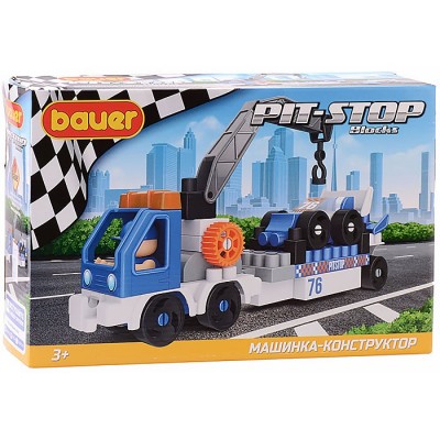 Конструктор 818 Набор с эвакуатором и гоночной машиной в коробке 