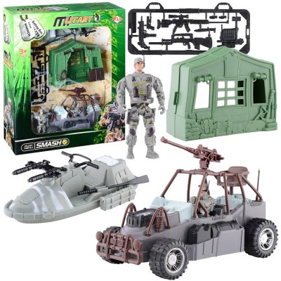 Набор военной техники с солдатиками, в коробке