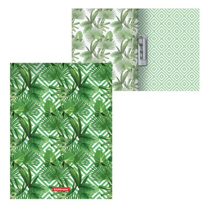 Папка с боковым зажимом пластиковая Tropical Leaves, A4
