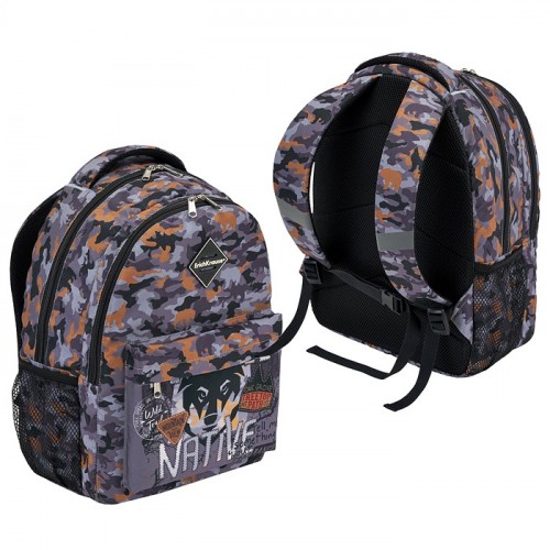 Ученический рюкзак EasyLine® с двумя отделениями и грудной перемычкой 20L Rough Native