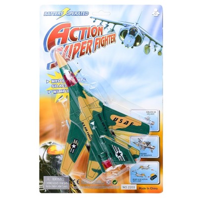 Самолет на батарейках, на листе