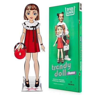 Игровой набор из картона кукла 