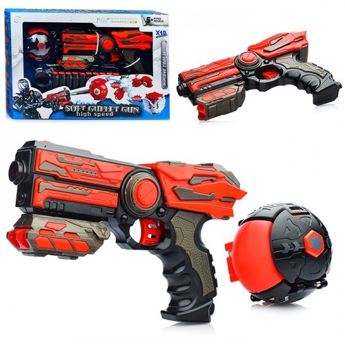 Пистолет с мягкими полимерными пулями, в коробке