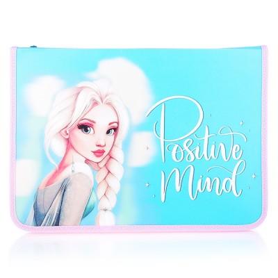 Папка для тетрадей А4 молния вокруг печать на пластике 