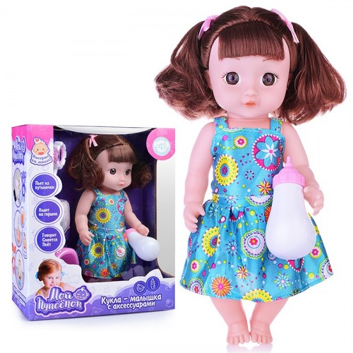 Кукла с аксессуарами, на батарейках, в коробке