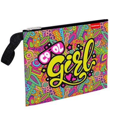Папка текстильная на молнии Cool Girl, A5+