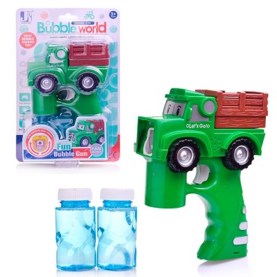 Пистолет с мыльными пузырями, на листе