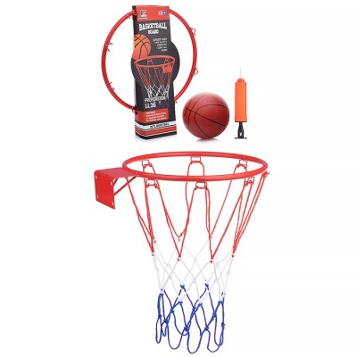 Набор баскетбол, металл. кольцо 32 см, в коробке