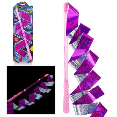 Палочка светящаяся гимнастическая с лентой на листе