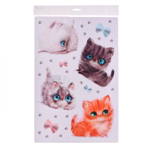 Декоративные наклейки. Котята (30х45 см, 2 листа)