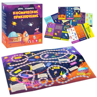 Игра-ходилка с карточками в коробке 