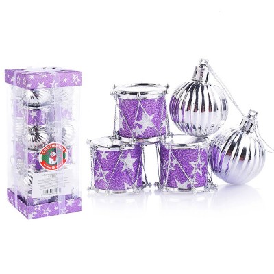 Набор новогодних украшений в коробке