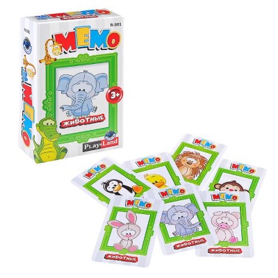 Настольная игра Мемо. Животные