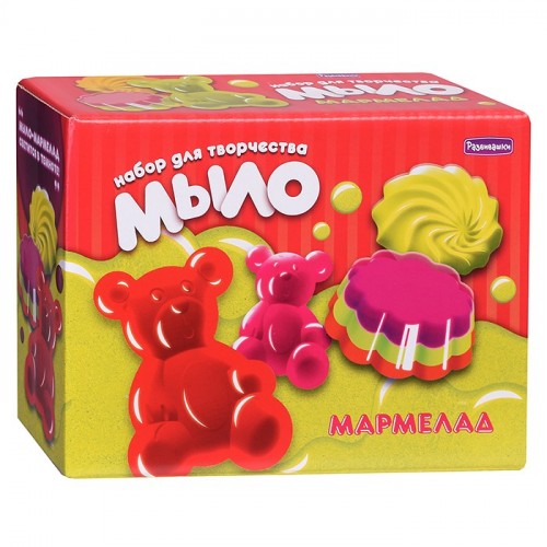 Десерт для ванны Мыло - мармелад (4 формы, светится в темноте)