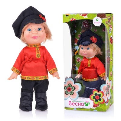 Кукла Веснушка в русском костюме (мальчик)