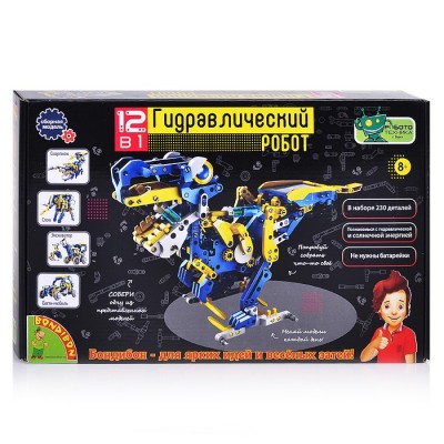 Французские опыты. Науки с Буки. Гидравлический робот 12 в 1