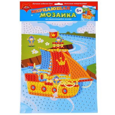 Самокл. мерцающая мозаика из мягк. пласт. А3 