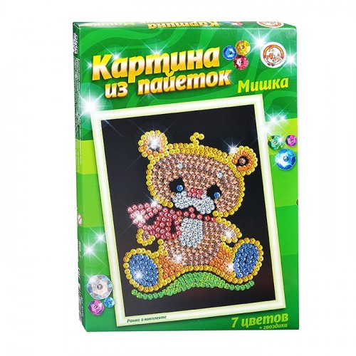Пайетки маленькие Мишка