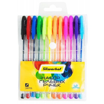 Набор гелевых ручек Солнечная коллекция 1.0мм 12цв. блистер