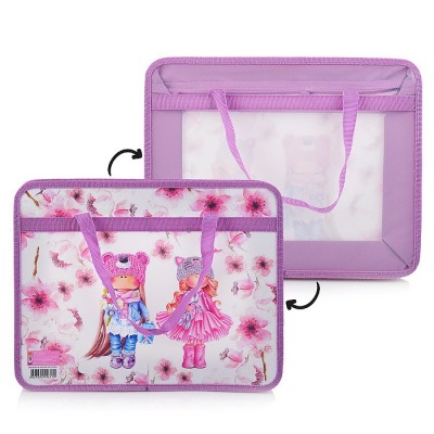 Папка детская А4 пластиковая, с ручками 